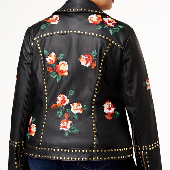 INC International Concepts Jacket Faux Leather - Picture 2 of 2